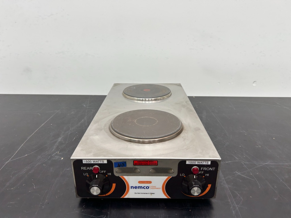 Image of Nemco 6310-2 Horizontal Double Burner Hot Plate